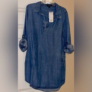 Velvet Heart Blue Chambray Shirt Dress